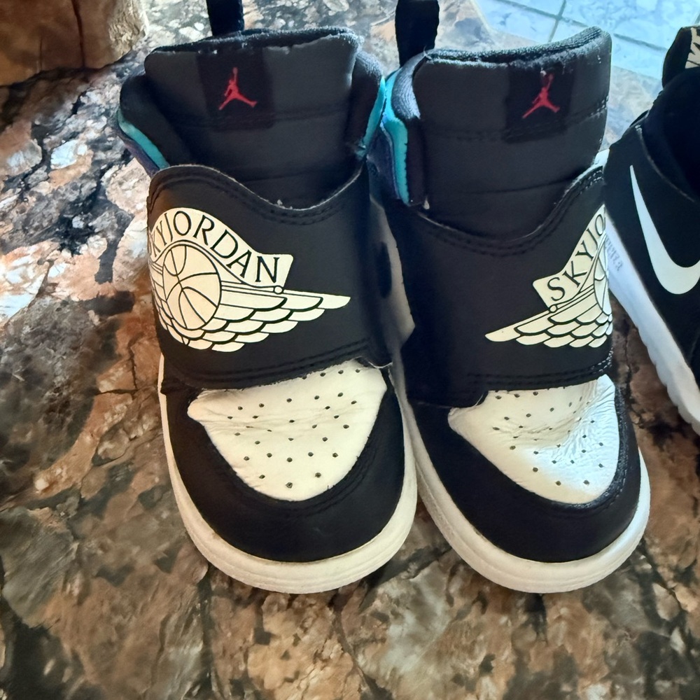 Kids Black and White Sneakers